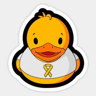 Sarcoma/Bone Cancer Awareness Rubber Duck Sticker